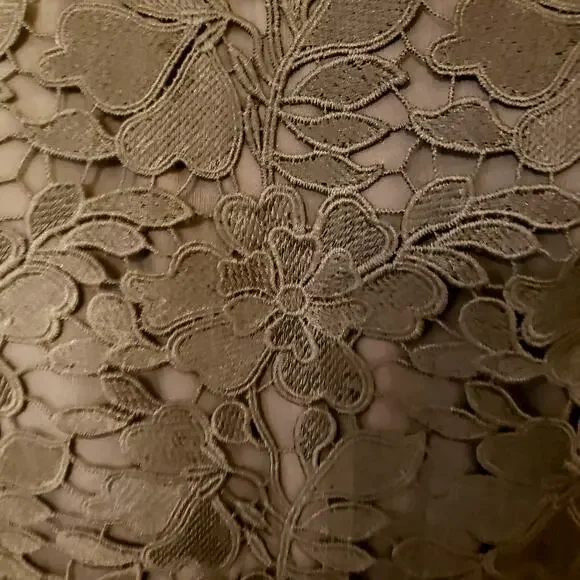 Talbot's Mixed Black Lace Fit-And-Flare Dress| SZ 16W - Picture 4 of 10